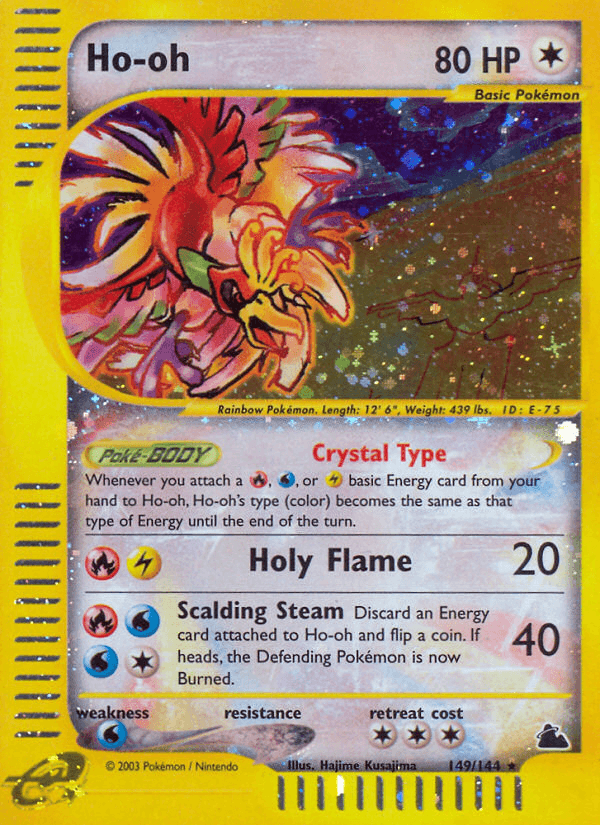 149, Colorless, Holofoil, Reverse Holofoil, Secret Rare, Skyridge, Water[×2] Ho-oh (149/144) [Skyridge] - Trading Card World