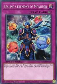 1st Edition, Common, Continuous Trap, Speed Duel: Battle City Box, Trap Sealing Ceremony of Mokuton [SBCB-EN038] Common - Trading Card World