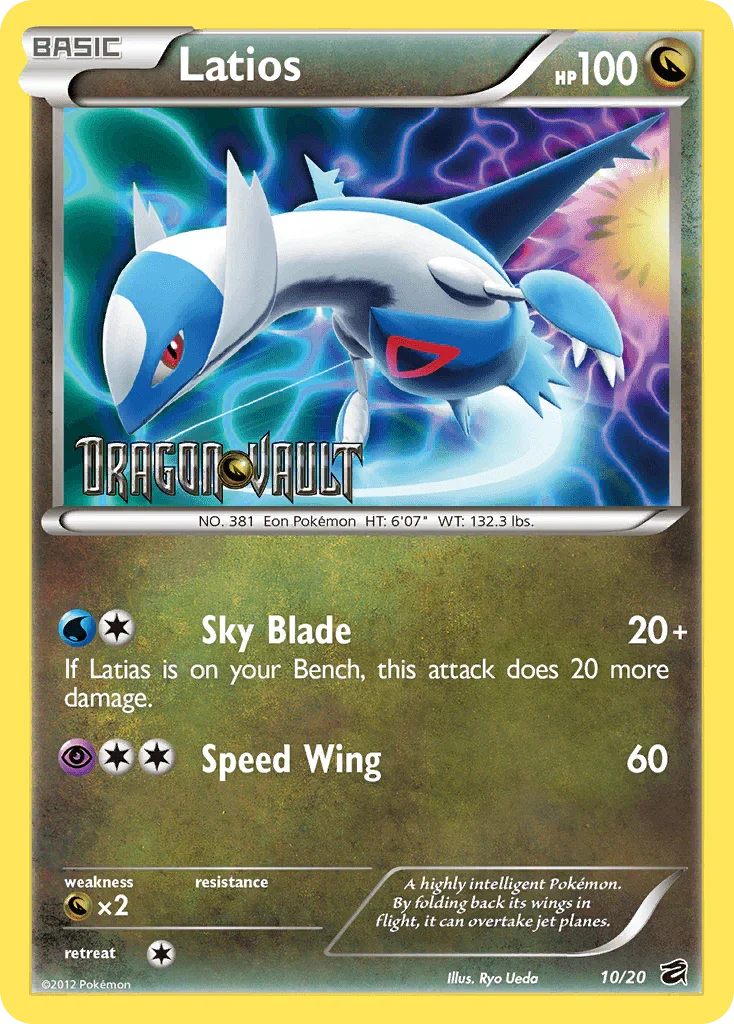 10, Black & White: Dragon Vault, Dragon, Dragon[×2], Holofoil, Promo Latios (10/20) (Blister Exclusive) [Black & White: Dragon Vault] - Trading Card World