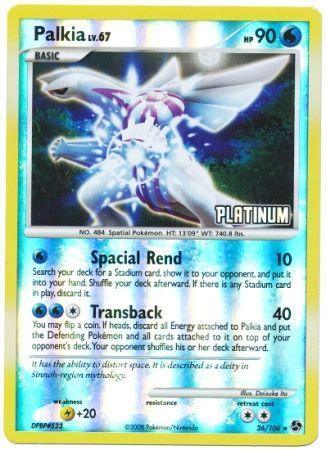 26, Burger King Promos: 2009 Collection, Lightning[+20], Promo, Reverse Holofoil, Water Palkia (26/106) [Burger King Promos: 2009 Collection] - Trading Card World