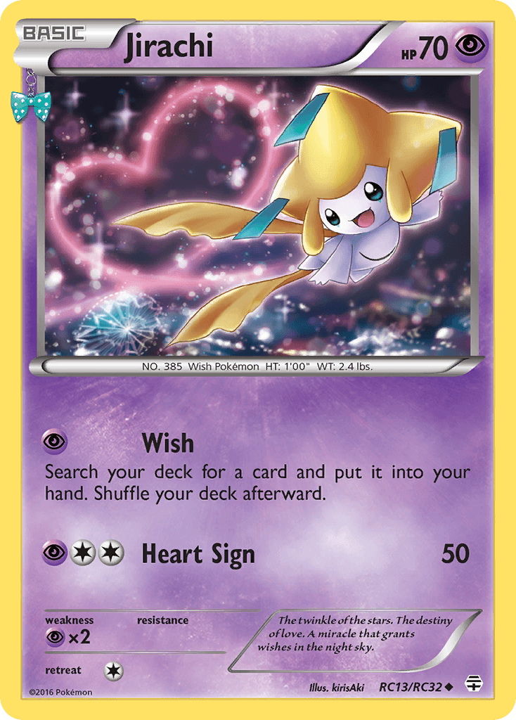 Holofoil, Psychic, Psychic[×2], RC13, Uncommon, XY: Generations Jirachi (RC13/RC32) [XY: Generations] - Trading Card World