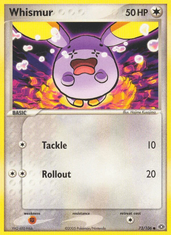 73, Colorless, Common, EX: Emerald, Fighting[×2], Normal Whismur (73/106) [EX: Emerald] - Trading Card World