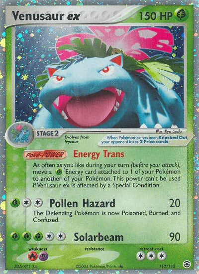 112, EX: FireRed & LeafGreen, Fire[×2], Grass, Holofoil, Psychic[×2], Ultra Rare Venusaur ex (112/112) [EX: FireRed & LeafGreen] - Trading Card World