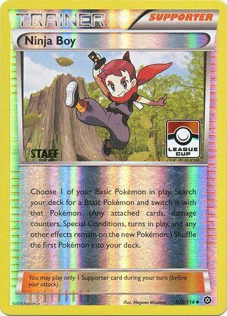 103, Promo, Reverse Holofoil, Supporter, XY: Steam Siege Ninja Boy (103/114) (League Promo Staff) [XY: Steam Siege] - Trading Card World