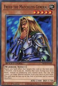 1st Edition, Common, Earth, Effect Monster, Speed Duel: Battle City Box, Warrior Freed the Matchless General [SBCB-EN149] Common - Trading Card World