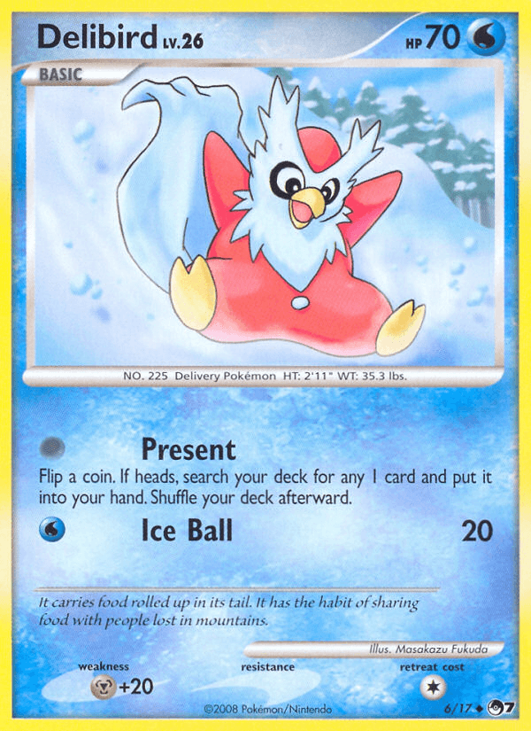 Metal[+20], Normal, POP Series 7, Uncommon, Water Delibird (6/17) [POP Series 7] - Trading Card World
