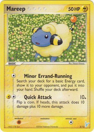EX: Trainer Kit 2 - Minun, Fighting[×2], Lightning, Normal, Promo Mareep (5/12) [EX: Trainer Kit 2 - Minun] - Trading Card World