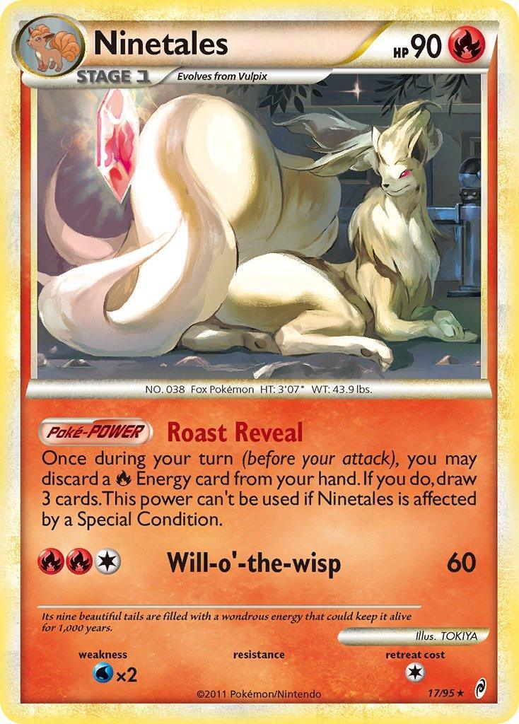 17, Fire, HeartGold & SoulSilver: Call of Legends, Normal, Rare, Water[×2] Ninetales (17/95) (Theme Deck Exclusive) [HeartGold & SoulSilver: Call of Legends] - Trading Card World