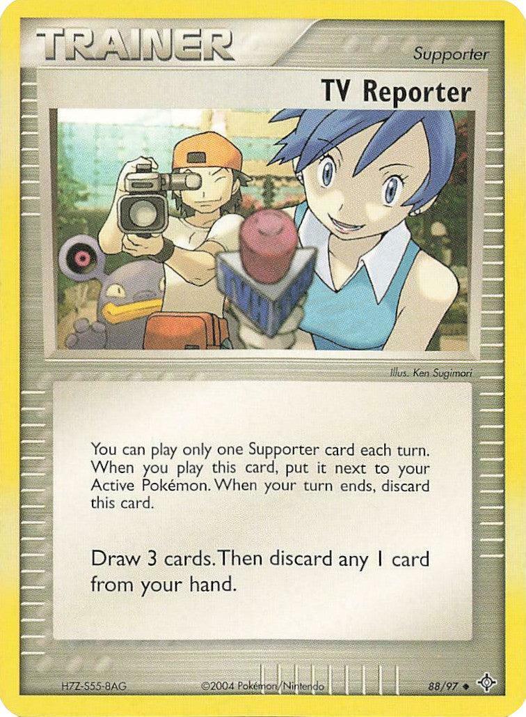 88, EX: Battle Stadium, Normal, Supporter, Uncommon TV Reporter (88/97) [EX: Battle Stadium] - Trading Card World