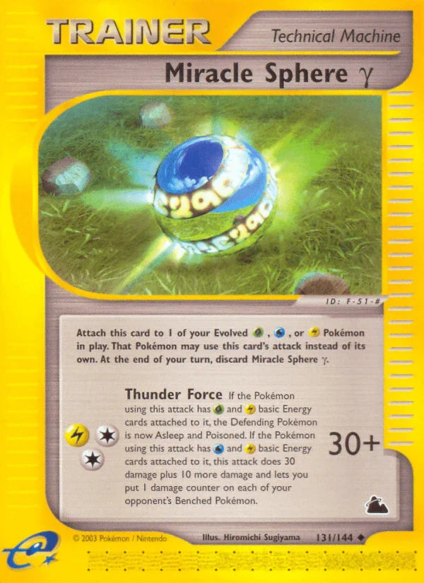 131, Item, Normal, Reverse Holofoil, Skyridge, Uncommon Miracle Sphere Gamma (131/144) [Skyridge] - Trading Card World