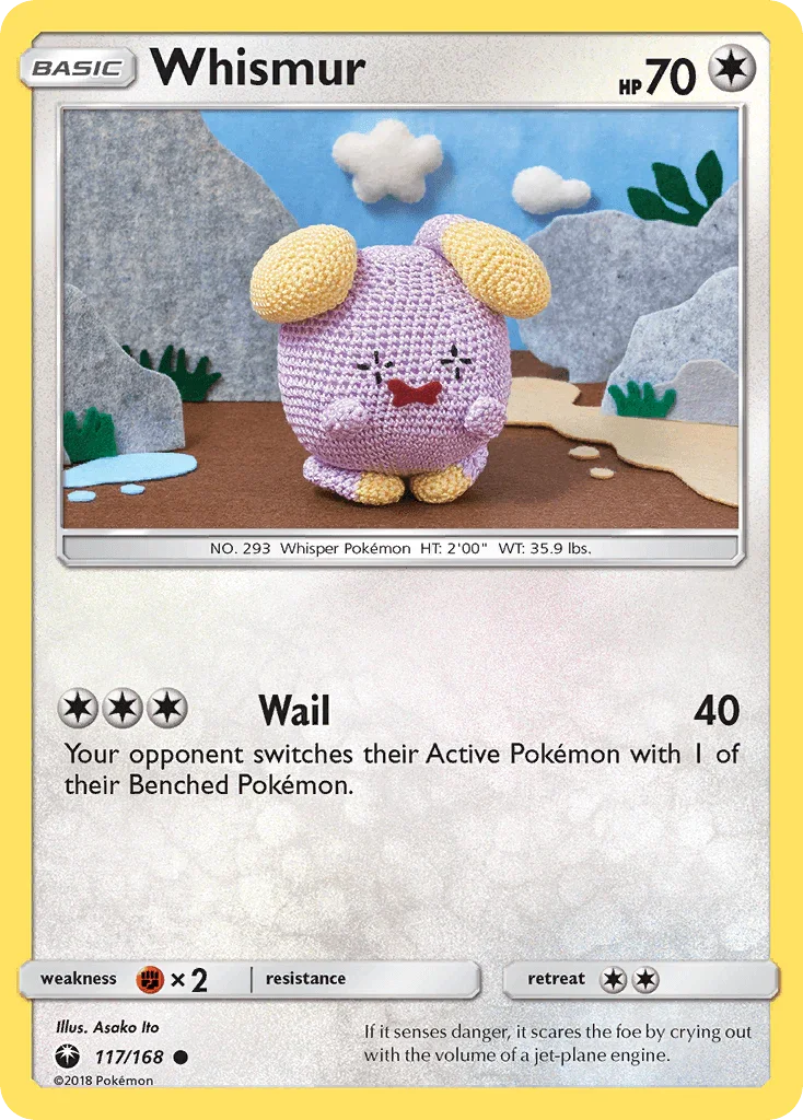 117, Colorless, Common, Fighting[×2], Normal, Reverse Holofoil, Sun & Moon: Celestial Storm Whismur (117/168) [Sun & Moon: Celestial Storm] - Trading Card World