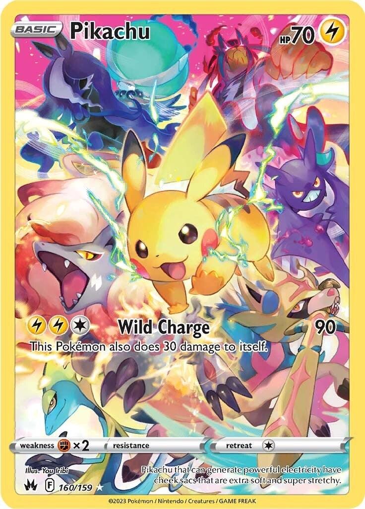 160, Fx2, Holofoil, Lightning, Secret Rare, Sword & Shield: Crown Zenith Pikachu (160/159) (Secret) [Sword & Shield: Crown Zenith] - Trading Card World