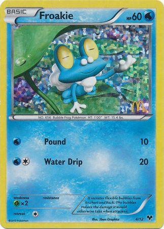 Grass[×2], Holofoil, McDonald's Promos: 2014 Collection, Promo, Water Froakie (4/12) [McDonald's Promos: 2014 Collection] - Trading Card World
