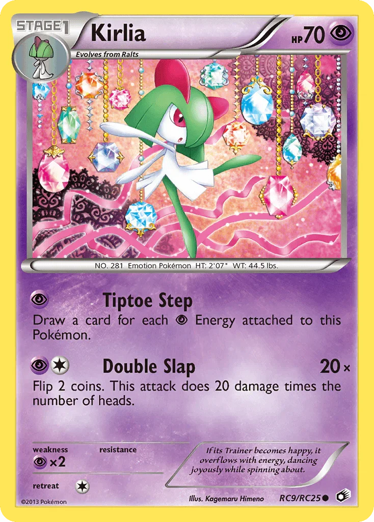 Black & White: Legendary Treasures, Common, Holofoil, Psychic, Psychic[×2], RC9 Kirlia (RC9/RC25) [Black & White: Legendary Treasures] - Trading Card World