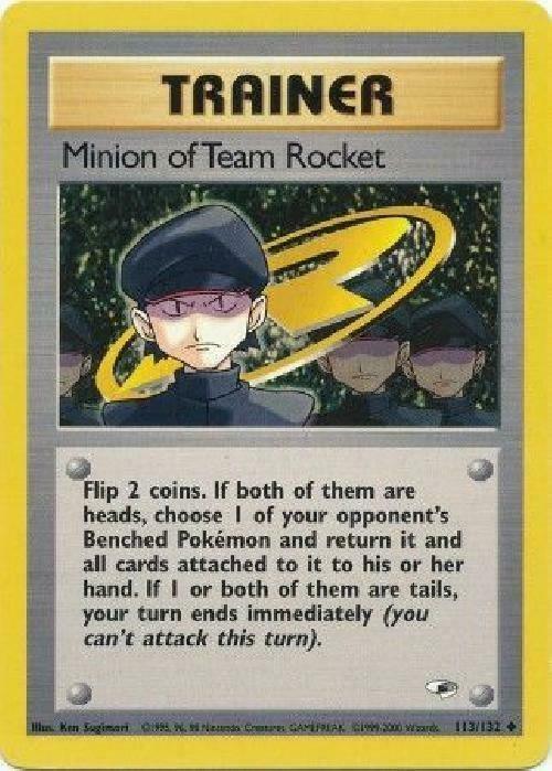 113, Gym Heroes Unlimited, Item, Normal, Uncommon Minion of Team Rocket (113/132) [Gym Heroes Unlimited] - Trading Card World
