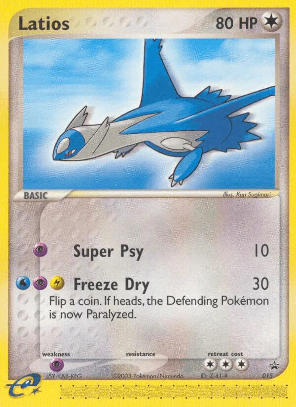 015, Black Star Promo, Colorless, Nintendo: Black Star Promos, Normal, Psychic[×2] Latios (015) [Nintendo: Black Star Promos] - Trading Card World
