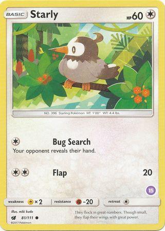 81, Colorless, Fighting[-20], Lightning[×2], Normal, Promo, Sun & Moon: Trainer Kit - Alolan Sandslash Starly (81/111) (Deck Exclusive #15) [Sun & Moon: Trainer Kit - Alolan Sandslash] - Trading Card World