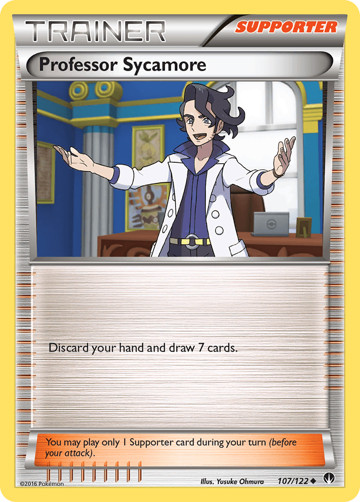 Normal, Reverse Holofoil, Supporter, Uncommon, XY: BREAKpoint Professor Sycamore (107/122) [XY: BREAKpoint] - Trading Card World