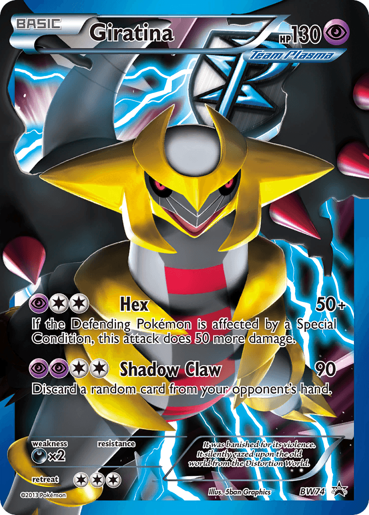 Black & White: Black Star Promos, Black Star Promo, BW74, Darkness[×2], Holofoil, Psychic Giratina (BW74) [Black & White: Black Star Promos] - Trading Card World