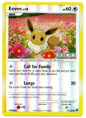 62, Burger King Promos: 2009 Collection, Colorless, Fighting[+10], Promo, Reverse Holofoil Eevee (62/100) [Burger King Promos: 2009 Collection] - Trading Card World