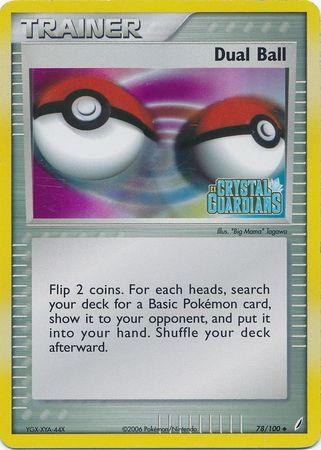 78, EX: Crystal Guardians, Item, Reverse Holofoil, Uncommon Dual Ball (78/100) (Stamped) [EX: Crystal Guardians] - Trading Card World