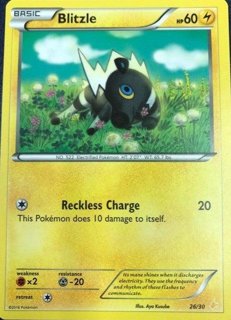 26, Fighting[×2], Lightning, Metal[-20], Normal, Promo, XY: Trainer Kit 3 - Pikachu Libre Blitzle (26/30) [XY: Trainer Kit 3 - Pikachu Libre] - Trading Card World