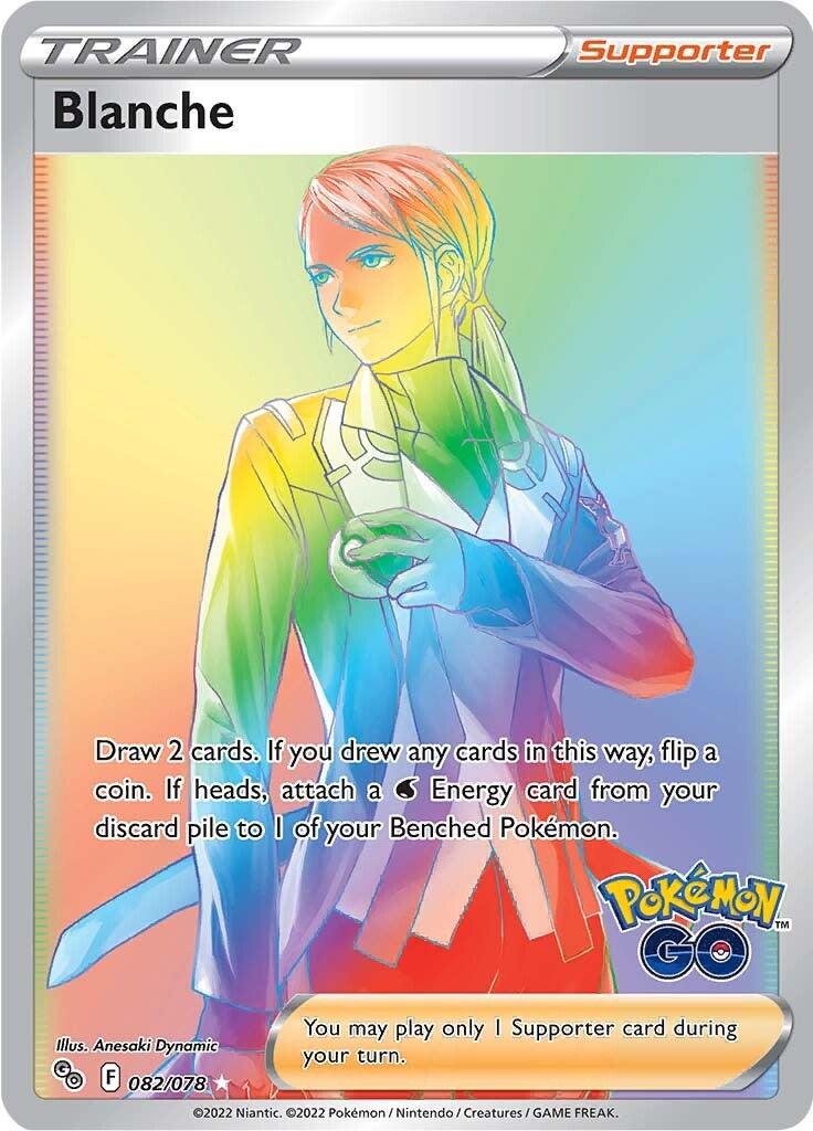 082, Holofoil, Pokémon GO, Secret Rare, Supporter Blanche (082/078) [Pokémon GO] - Trading Card World