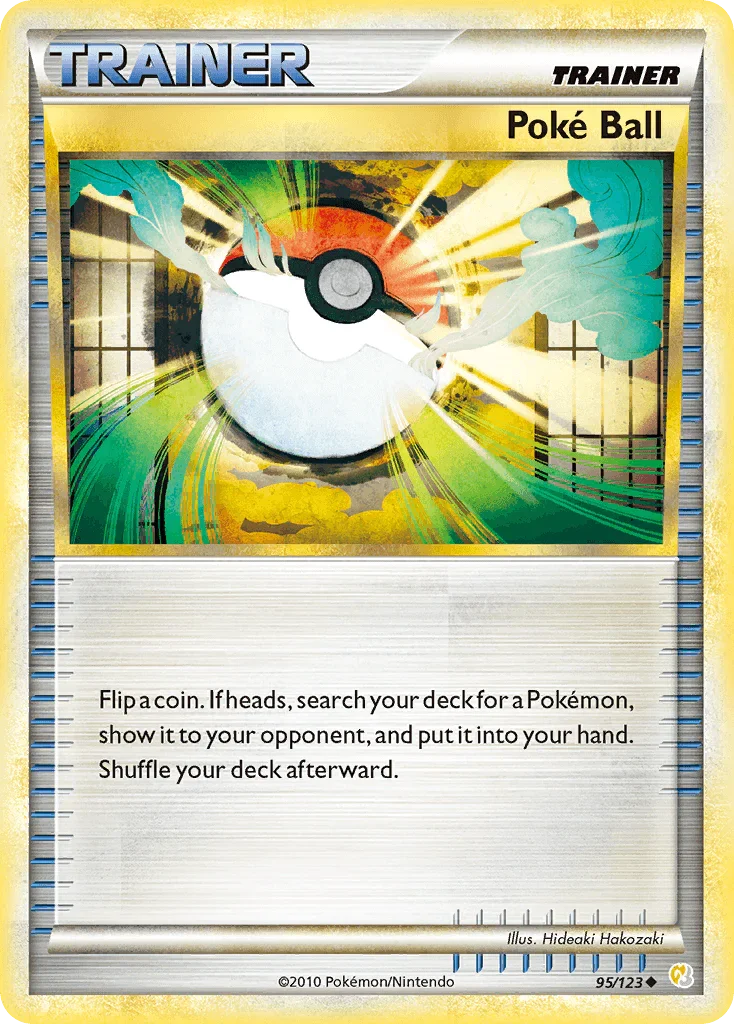 95, HeartGold & SoulSilver: Base Set, Item, Normal, Reverse Holofoil, Uncommon Poke Ball (95/123) [HeartGold & SoulSilver: Base Set] - Trading Card World