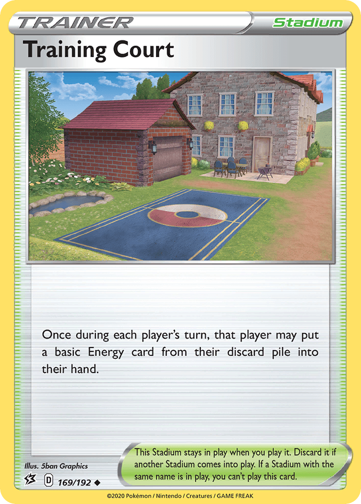 169, Normal, Reverse Holofoil, Stadium, Sword & Shield: Rebel Clash, Uncommon Training Court (169/192) [Sword & Shield: Rebel Clash] - Trading Card World