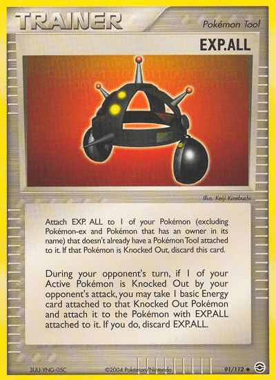 91, EX: FireRed & LeafGreen, Item, Normal, Reverse Holofoil, Uncommon EXP.ALL (91/112) [EX: FireRed & LeafGreen] - Trading Card World