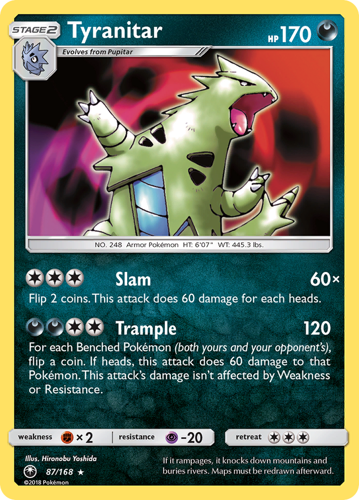 Tyranitar (87/168) [Sun & Moon: Celestial Storm]