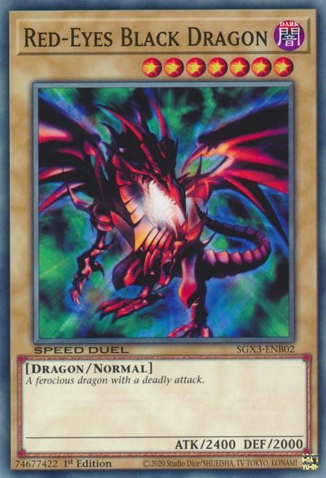 1st Edition, Common, Dark, Dragon, Normal Monster, Speed Duel GX: Duelists of Shadows Red-Eyes Black Dragon [SGX3-ENB02] Common - Trading Card World