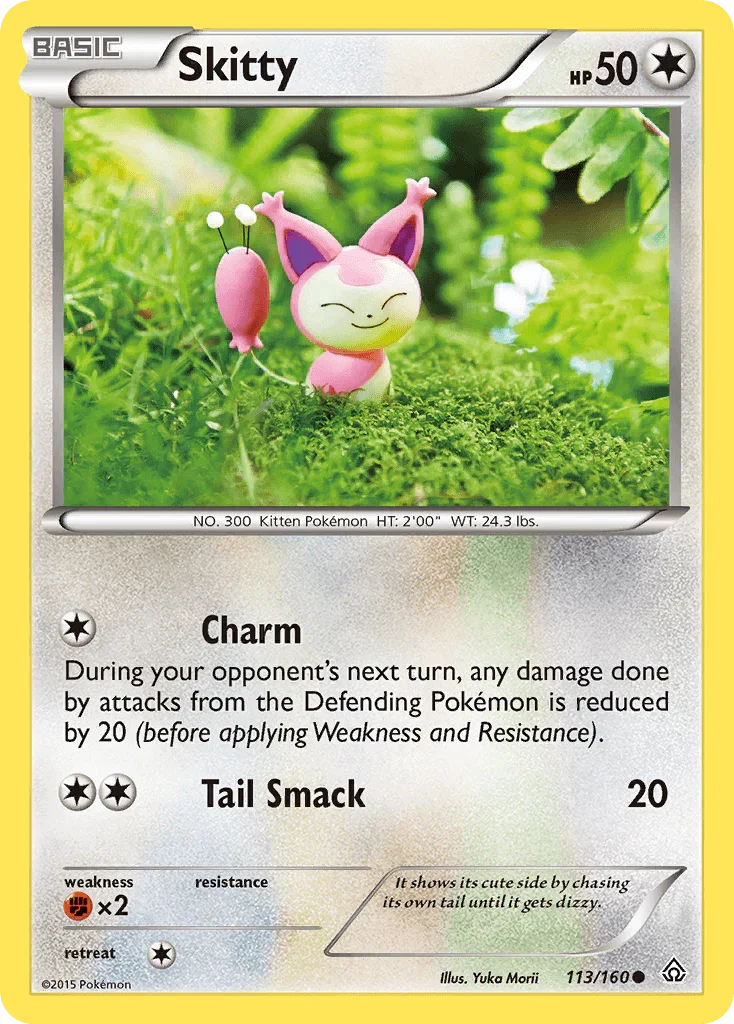 113, Colorless, Common, Fighting[×2], Normal, Reverse Holofoil, XY: Primal Clash Skitty (113/160) [XY: Primal Clash] - Trading Card World