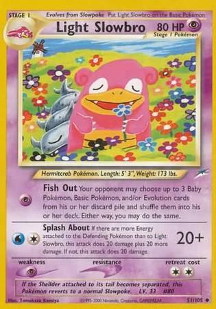 51, Neo Destiny Unlimited, Normal, Psychic, Psychic[×2], Uncommon Light Slowbro (51/105) [Neo Destiny Unlimited] - Trading Card World