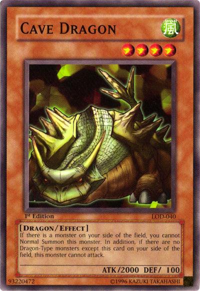 1st Edition, Common, Dragon, Effect Monster, Legacy of Darkness, Unlimited, Wind Cave Dragon [LOD-040] Common - Trading Card World