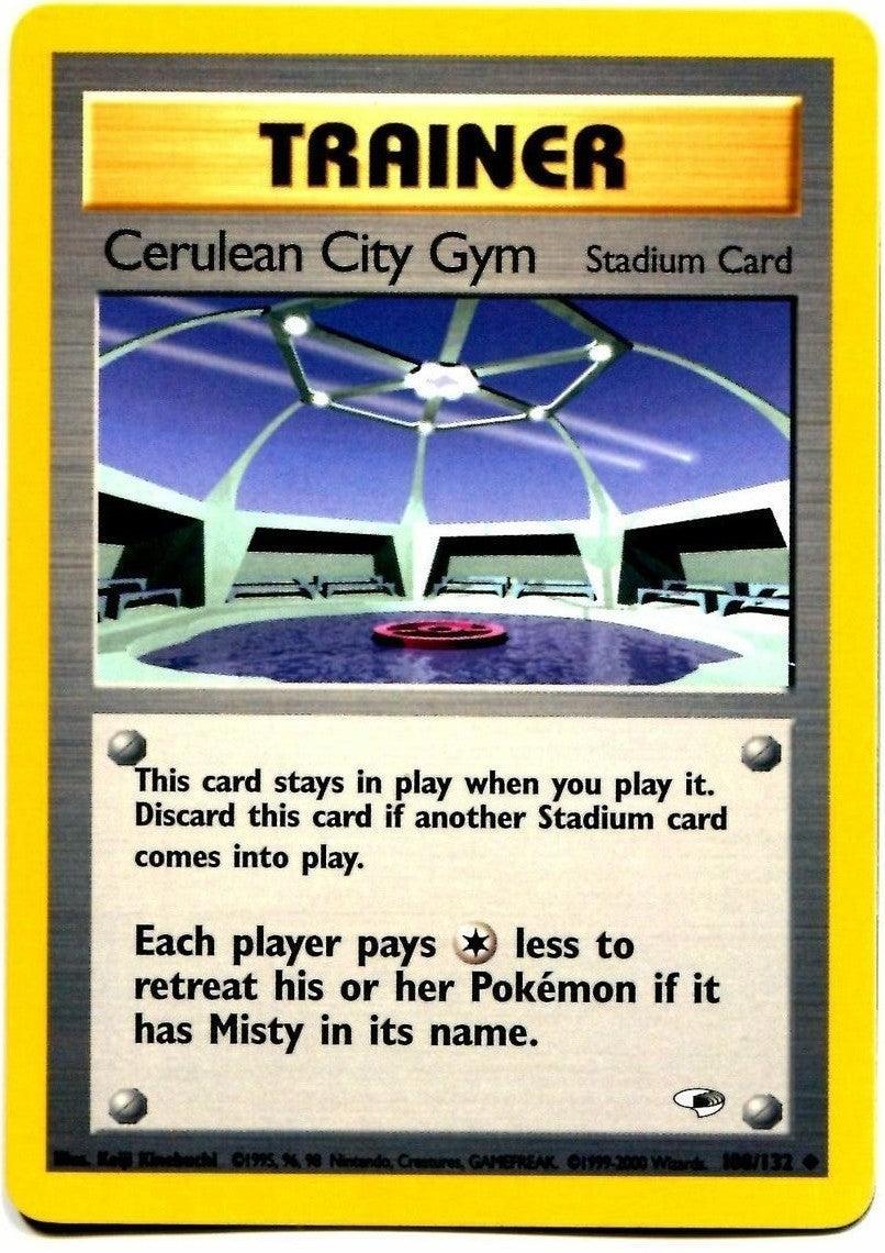 108, Gym Heroes Unlimited, Normal, Stadium, Uncommon Cerulean City Gym (108/132) [Gym Heroes Unlimited] - Trading Card World