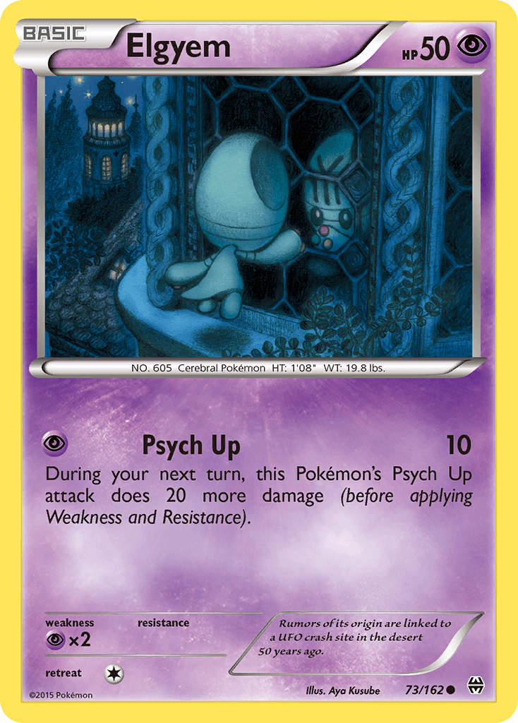 73, Common, Normal, Psychic, Psychic[×2], Reverse Holofoil, XY: BREAKthrough Elgyem (73/162) [XY: BREAKthrough] - Trading Card World