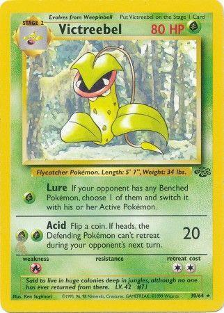 30, Fire[×2], Grass, Jungle Unlimited, Normal, Rare Victreebel (30/64) [Jungle Unlimited] - Trading Card World