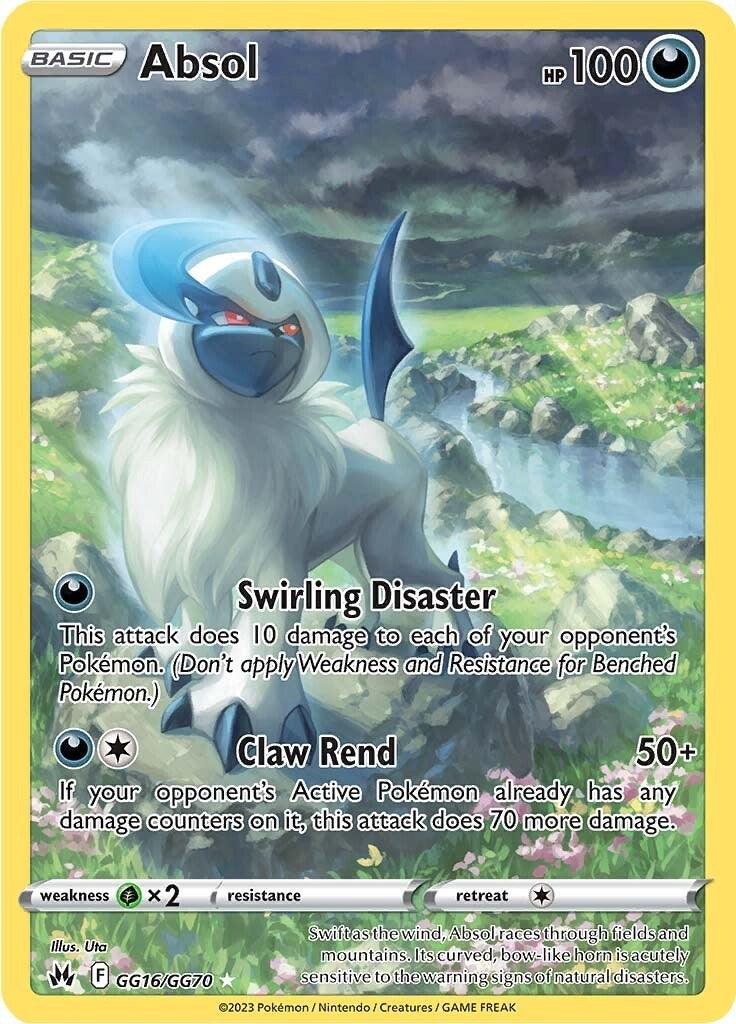 Darkness,GG16,Gx2,Holo Rare,Holofoil,None,Pokemon Singles,Sword & Shield: Crown Zenith Absol (GG16/GG70) [Sword & Shield: Crown Zenith] - Trading Card World