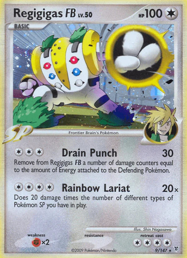 Colorless, Fighting[×2], Holo Rare, Holofoil, Platinum: Supreme Victors, Reverse Holofoil Regigigas FB (9/147) [Platinum: Supreme Victors] - Trading Card World