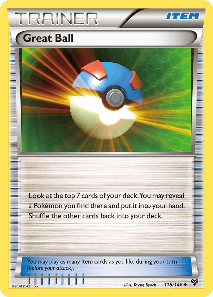 118, Item, Normal, Reverse Holofoil, Uncommon, XY: Base Set Great Ball (118/146) [XY: Base Set] - Trading Card World