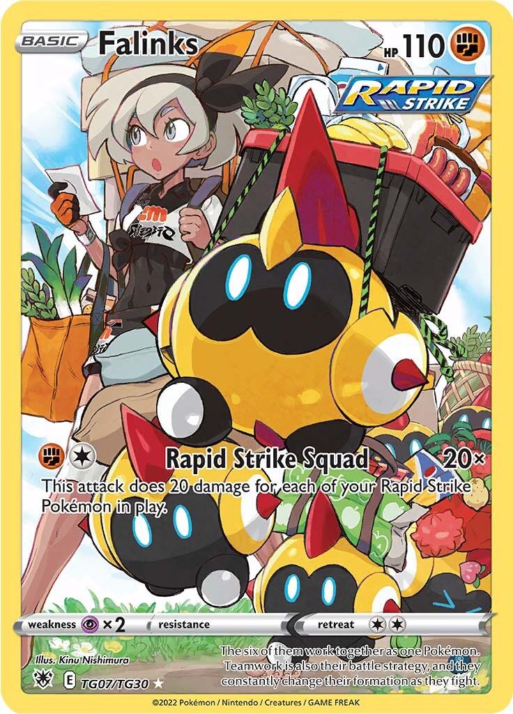 Fighting, Holofoil, Psychic [x2], Secret Rare, Sword & Shield: Astral Radiance, TG07 Falinks (TG07/TG30) [Sword & Shield: Astral Radiance] - Trading Card World