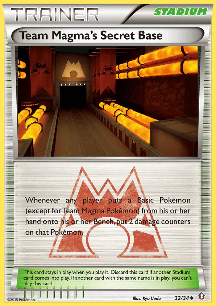 32, Normal, Reverse Holofoil, Stadium, Uncommon, XY: Double Crisis Team Magma's Secret Base (32/34) [XY: Double Crisis] - Trading Card World