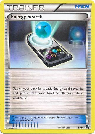 27, Black & White: Trainer Kit - Zoroark, Item, Normal, Promo Energy Search (27/30) [Black & White: Trainer Kit - Zoroark] - Trading Card World