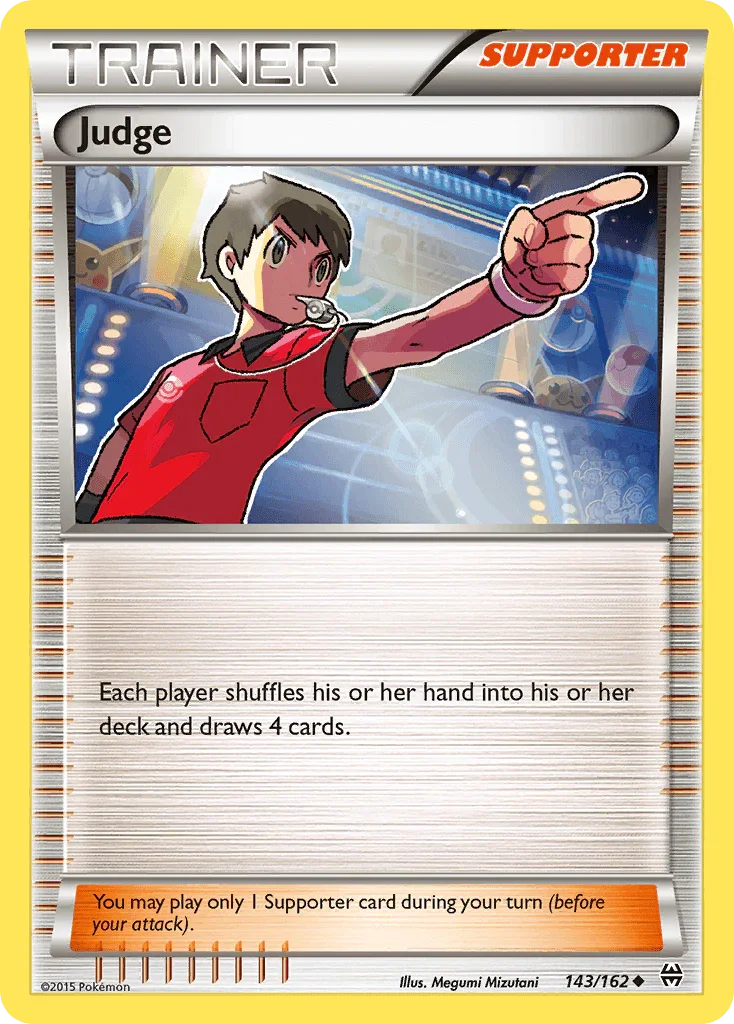 143, Normal, Reverse Holofoil, Supporter, Uncommon, XY: BREAKthrough Judge (143/162) [XY: BREAKthrough] - Trading Card World