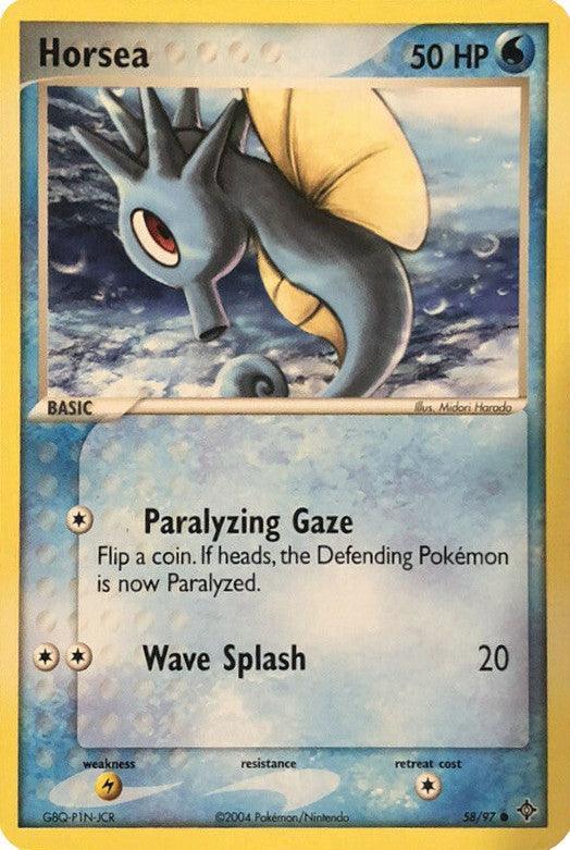 58, Common, EX: Battle Stadium, Lightning[×2], Normal, Water Horsea (58/97) [EX: Battle Stadium] - Trading Card World