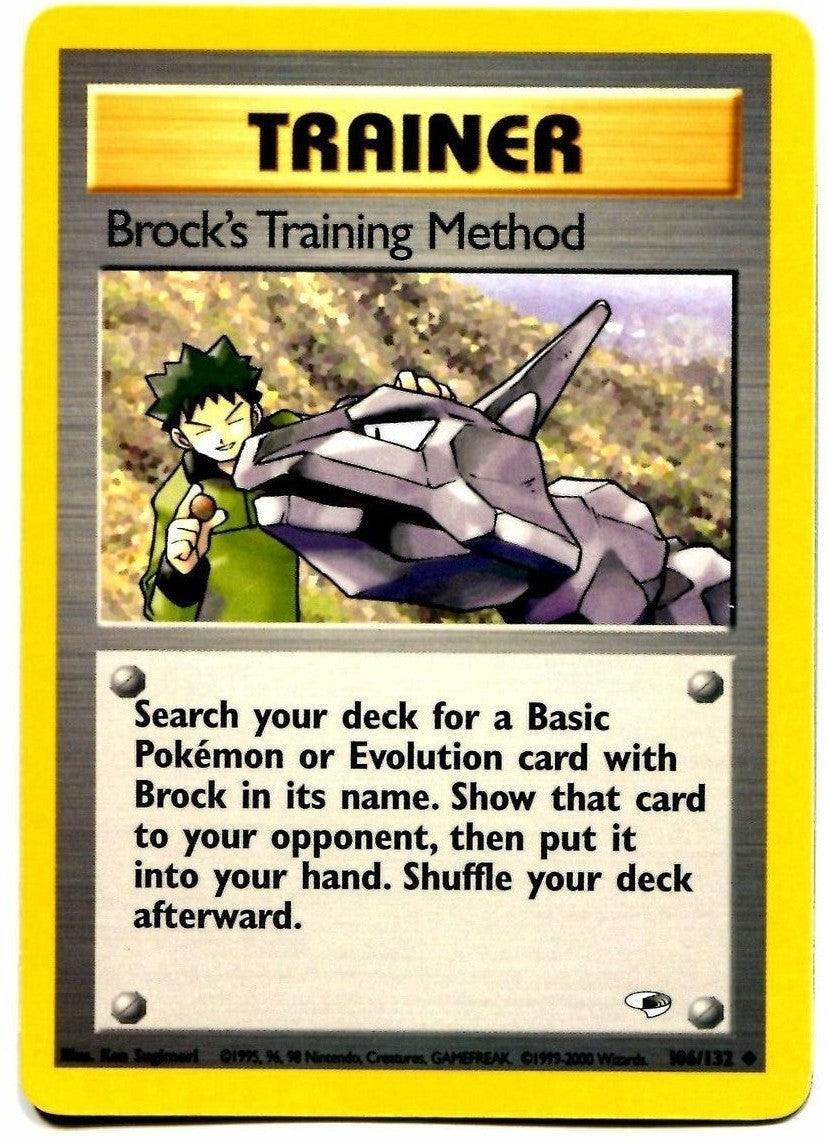 106, Gym Heroes Unlimited, Item, Normal, Uncommon Brock's Training Method (106/132) [Gym Heroes Unlimited] - Trading Card World