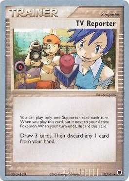82, Normal, Supporter, Uncommon, World Championships 2008 TV Reporter (82/101) (Bliss Control - Paul Atanassov) [World Championships 2008] - Trading Card World