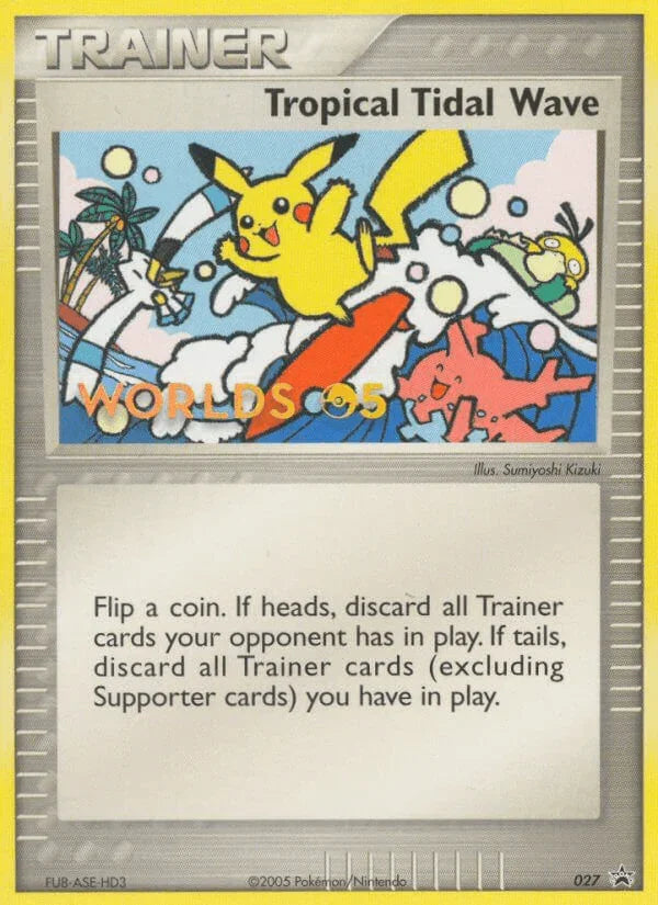 027, Black Star Promo, Item, Nintendo: Black Star Promos, Normal Tropical Tidal Wave (027) [Nintendo: Black Star Promos] - Trading Card World