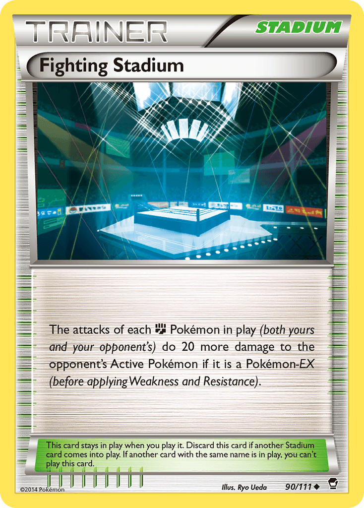 90, Normal, Reverse Holofoil, Stadium, Uncommon, XY: Furious Fists Fighting Stadium (90/111) [XY: Furious Fists] - Trading Card World